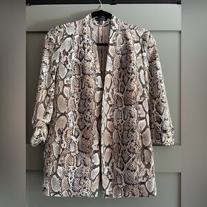 The Limited - Snake Print Open Blazer